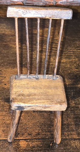 Vintage wooden chair spindle - vintage,
