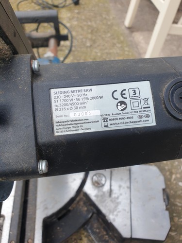 Ferrex 216mm sliding mitre - sliding,