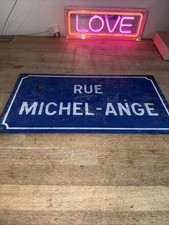 Old vintage French street sign