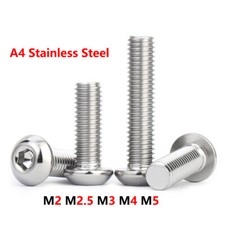 M2 M2.5 M3 M4 M5 BUTTON HEAD ALLEN SCREWS A4 MARINE GRADE STAINLESS STEEL BOLTS