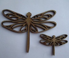 Dragonfly MDF Craft Shapes Wooden Gift Decoration Embellishments (100m / 50m)