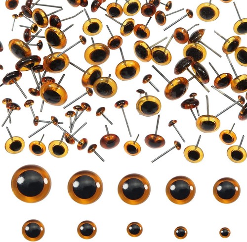 100pcs deep brown glass - deep,