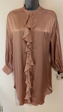 Zara blush pink satin shirt