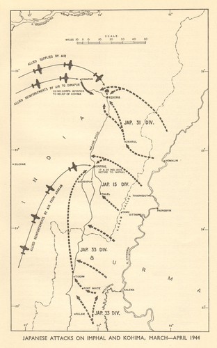 Japanese attacks imphal - japanese, &