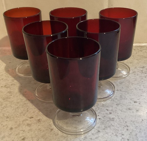 Vintage french luminarc ruby - french,