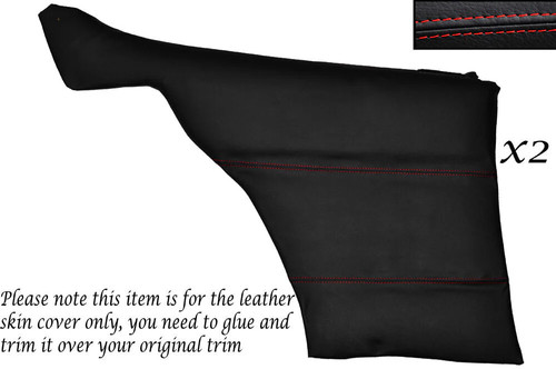 Red stitch rear - stitch, door
