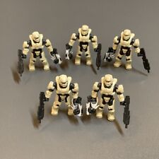Lot 5 HALO Mega Construx Bloks UNSC SPARTAN Warrior Stealth Figures & 10 Gun #k5