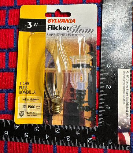 Flicker flame light bulb - bulb, 3