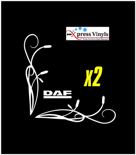Daf window decals various - daf,