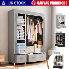 FABRIC CANVAS WARDROBE WITH