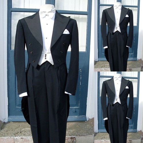 Black tailcoat for men dinner - black,