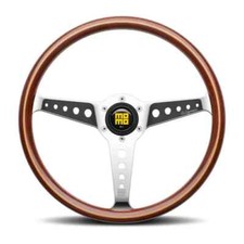 MOMO Heritage California Wood Steering Wheel 360mm Mahogany Wood Polished Spokes