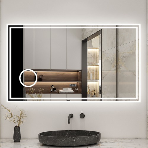 Large bathroom led mirror - large, with