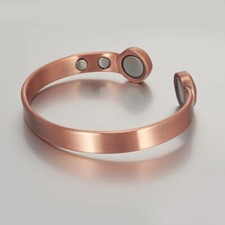 100% Pure Copper Bracelet Arthritis / Circulation Pain Relief Magnetic Bangle