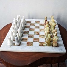 Handmade Marble Chess Set Onyx