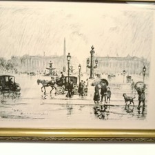 Paris La Pluie Place de la