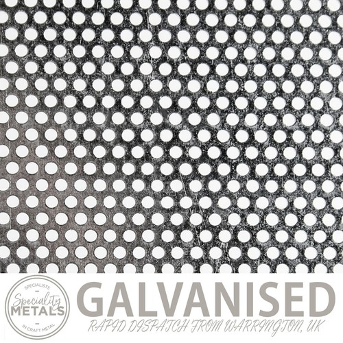 Galvanised steel round hole - galvanised,