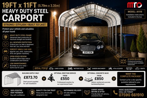 19ft 11ft heavy duty metal - 19ft,