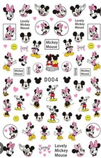 Nail Art Stickers  CHARACTERS DISNEYVALENTINES LOVE MICKEY MOUSE MINNIE D004