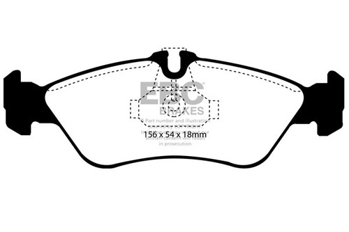 Ebc ultimax rear brake - ultimax, pads