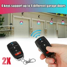 2x Electric Cloning Remote Control Key Fob 433MHz For Gate Garage Door Universal