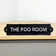 Toilet Door Sign Plaque The