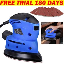 Electric Sander Polisher Buffer Sanding Machine For Wood Wall Tool & Sandpapers