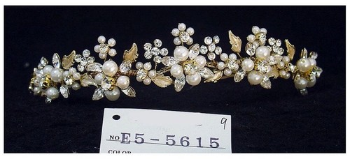 Gold floral pearl - pearl, bridal