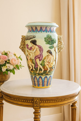 Large capodimonte vase - large,