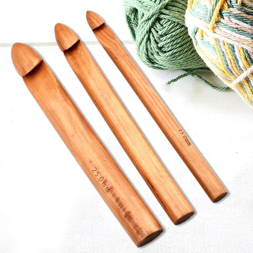 Large crochet hooks bamboo - hooks,