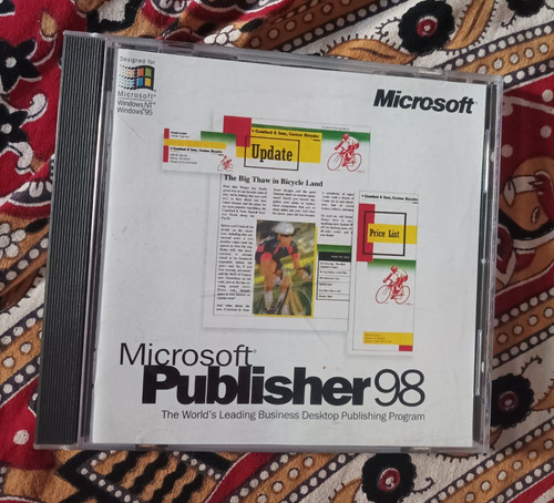 Microsoft publisher cd - microsoft, 98,