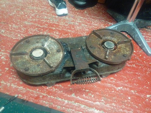 Vintage heavy cast iron - heavy, double