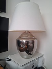 Ikea Silver Ceramic Table Lamp