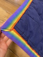 Navy Poly Pad Classic With Rainbow ? Binding Cob / Possibly Full Medium Large