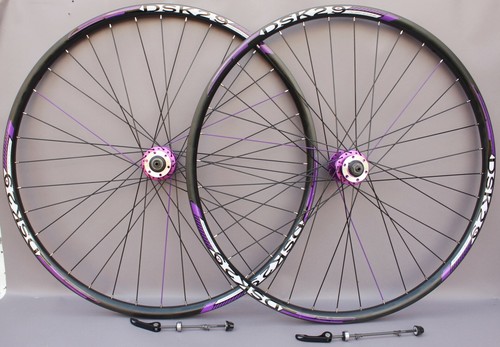 Purple 29er mtb wheels - mtb,