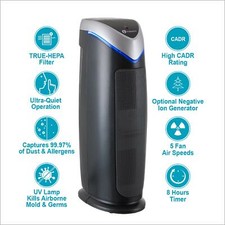 HEPA Air Purifier & Ioniser with UV-C Sanitizer Eliminates viruses