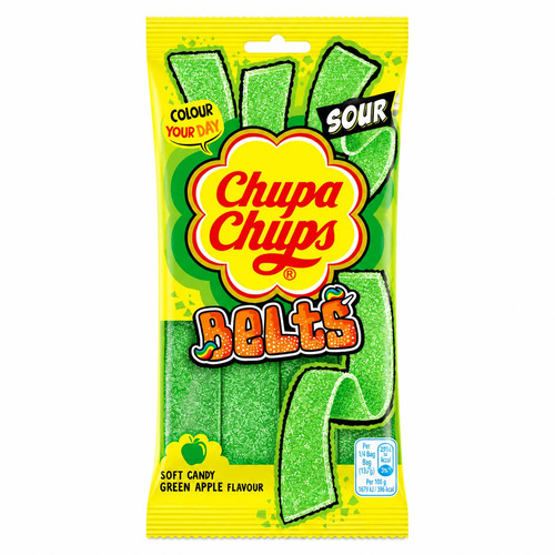 Chupa chups sour apple belts - chupa,