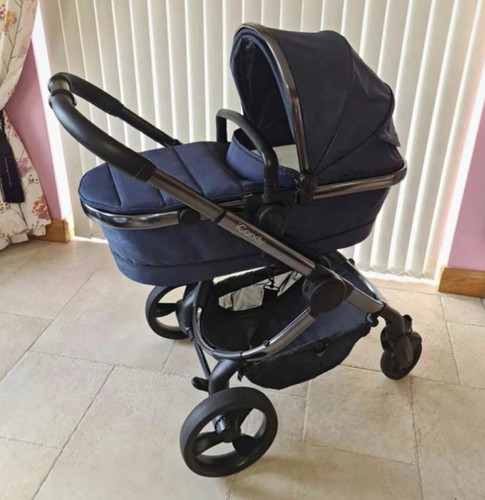 Icandy peach blue black pram - icandy, 6