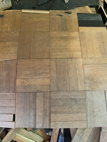Reclaimed hardwood parquet - reclaimed,