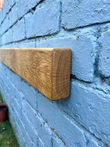 Solid oak mantel - solid, beam
