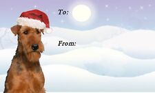 Airedale Terrier Dog Christmas Gift Labels By Starprint - No 2 Design