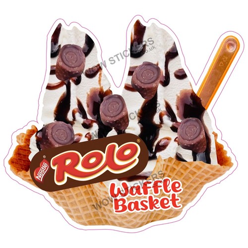 Ice cream van sticker rolo - ice,