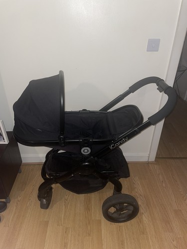 Icandy peach jet black pram - icandy,