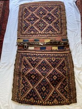 UZBEK TARTARI .830 Ave Wide X 1.70 Long Handmade Wool Saddlebag