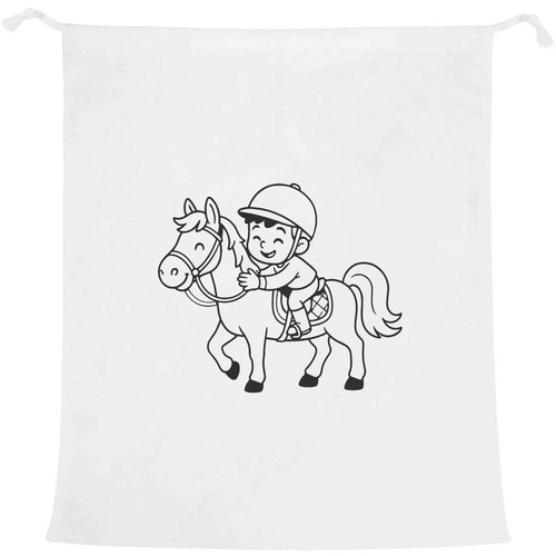 Horse riding boy laundry - 'horse,
