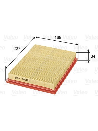 Valeo air filter - valeo, fits