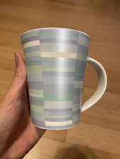 Cup Blue Stripes Curved Shape