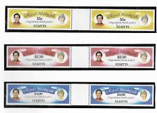 St.Kitts 1981 ROYAL WEDDING GUTTER PAIRS