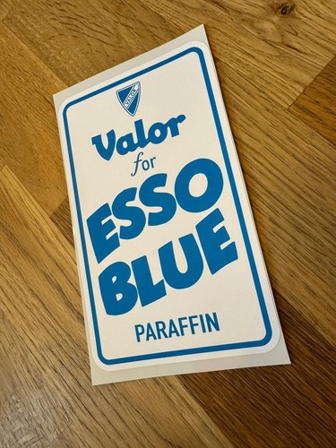 Valor for esso blue - for, paraffin