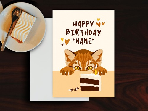 Personalised ginger cat - personalised,